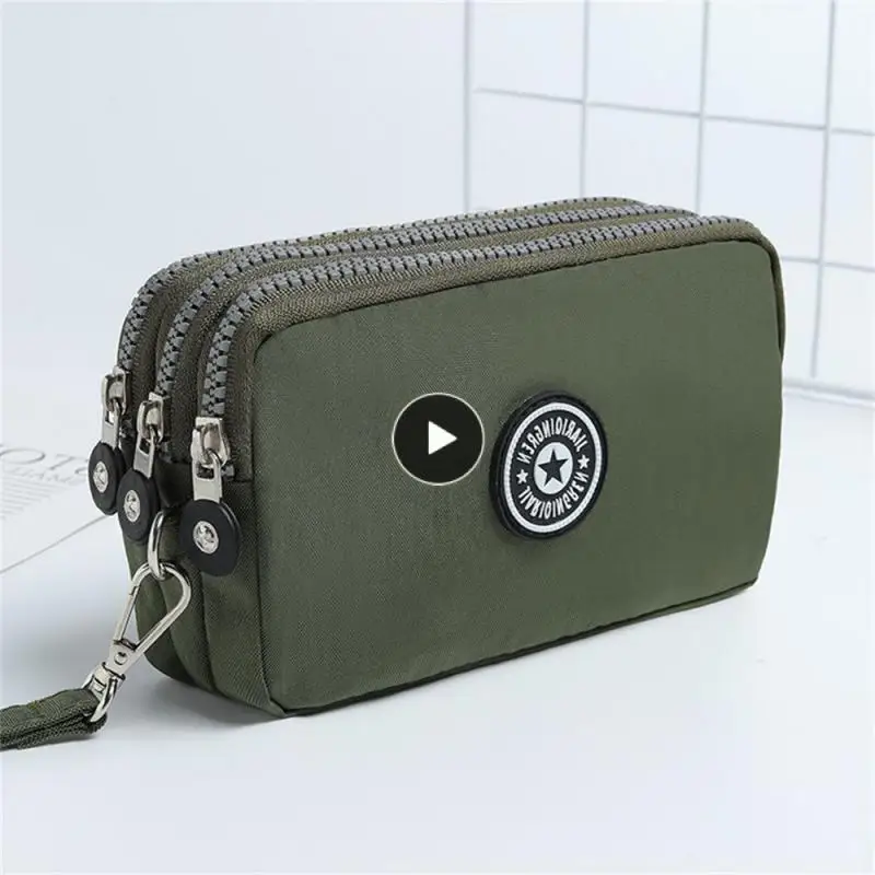 

1PCS Zippers Lady Purses Women Wallets Brand Clutch Coin Purse Cards Keys Money Bags Canvas Short Woman Wallet Handbags