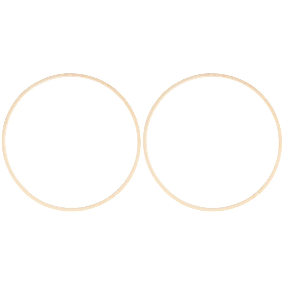 

2pcs Wooden Macrame Ring Floral Dream Catcher Circle DIY Round Fan Ring
