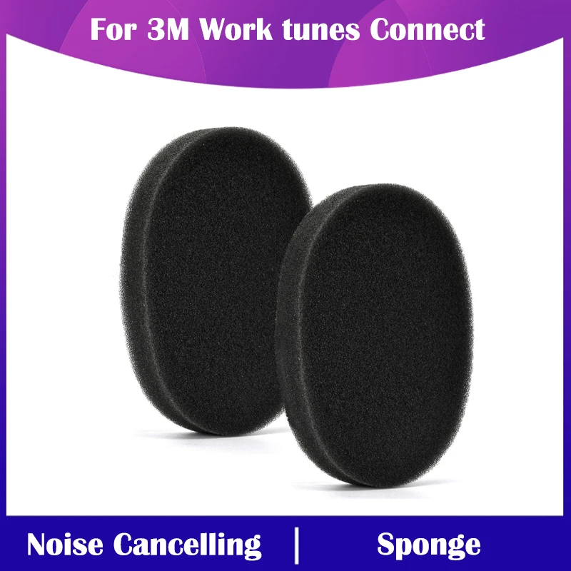 

Soft Foam Ear Pads Noise Cancelling Earpads for 3M Work Tunes Connect Headphone Thick Cushions Earphone Sponge Ear Pads