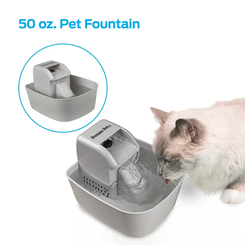

50 oz. Pet Fountain Automatic Water Fountain for Dogs and Cats