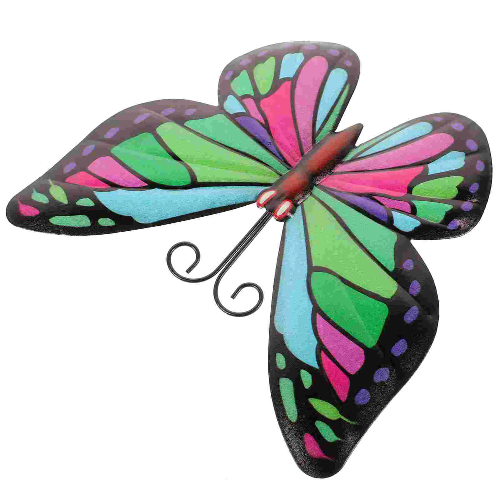 

Butterfly Wall Hanging Crafts Outdoor Decor Butterflies Decoration Household Decorations Fence Iron Metal
