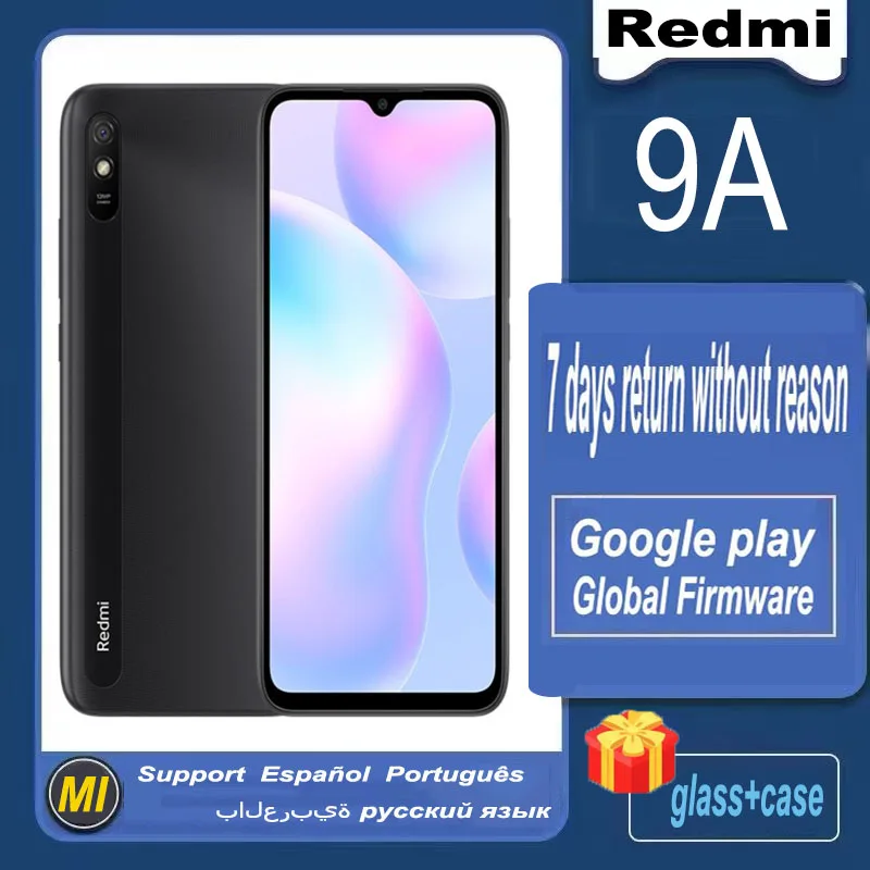 celular Global Version Xiaomi Redmi 9A 4G 6GB 128GB 5000mAh 13MP android MTK Helio G25 Octa Core Mobile Phone