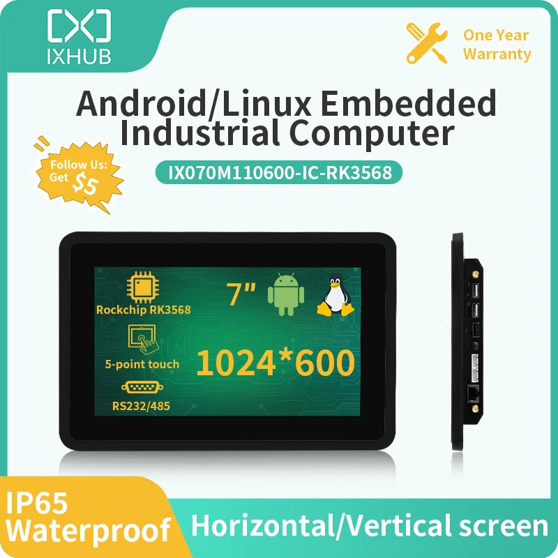 IXHUB 7-дюймовый/10 1-дюймовый встроенный промышленный универсальный моноблок с