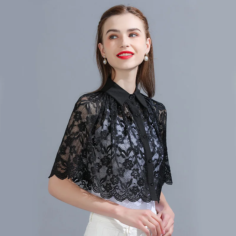 

Bridal Lace Bolero Shrugs For Women Black White Bridal Jacket Wraps Shawls Bolero Prom Evening Party Dress Capes Top Cover Up