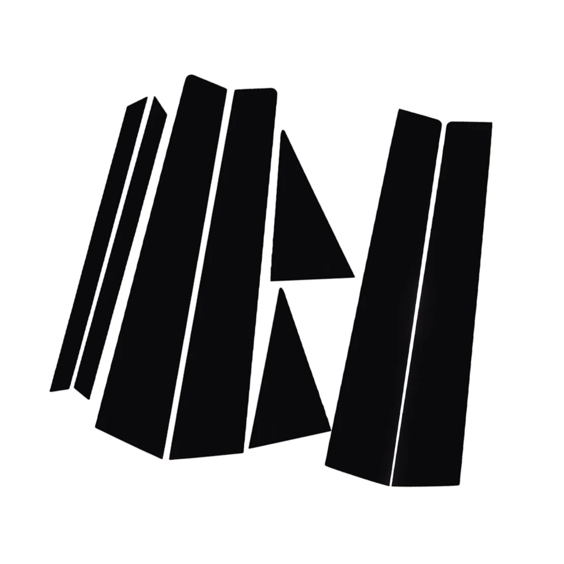 

8pcs/Set Car Door Window Pillar Post Cover Trim Sticker Black PVC Fit for Nissan Sentra 2013 2014 2015 2016 2017 2018 2019