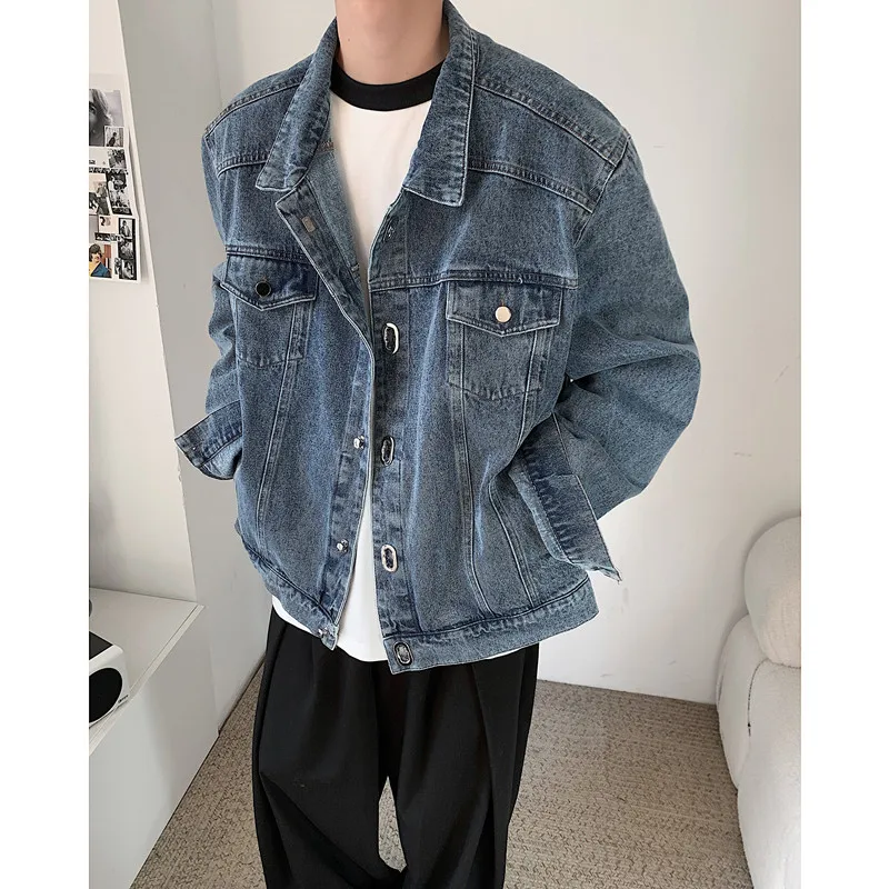 

SuperAen Autumn Korean Loose Blue Denim Jacket Women Joker Loose Fashin Retro Jacket Denim Coat