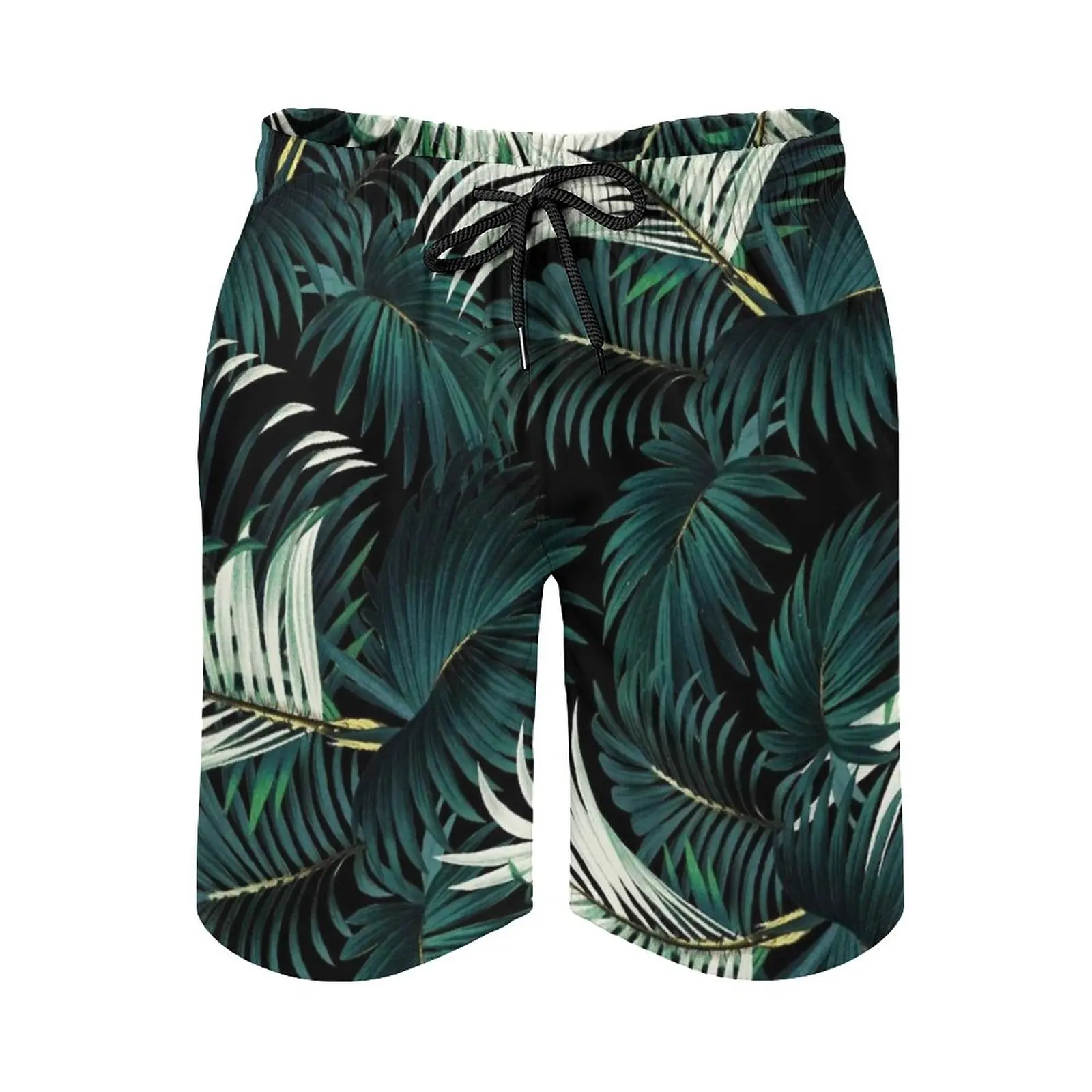 

Мужские пляжные шорты с тропическими джунглями, ночные штаны с сетчатой подкладкой для серфинга, плавки с тропическим ботаническим рисунком, в винтажном стиле