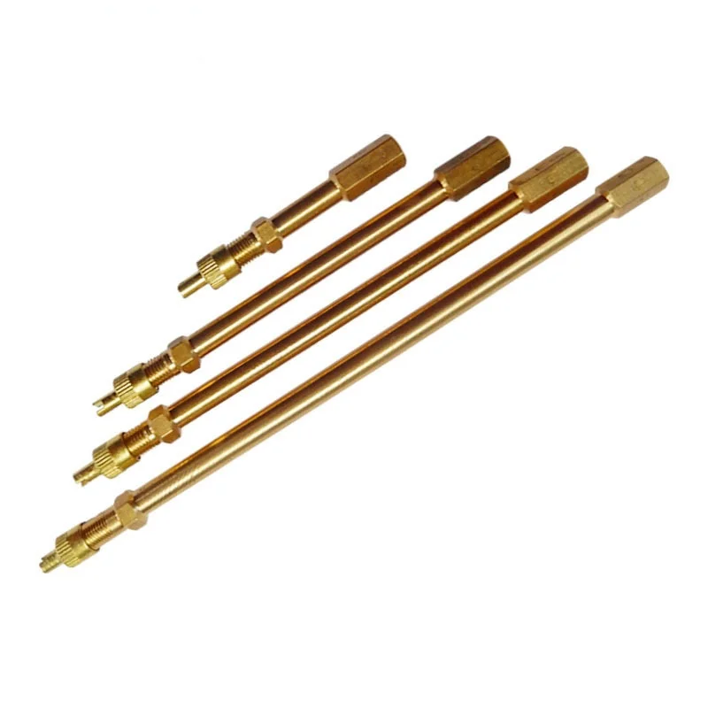 

Car Tire Valve Stem Tire Valve Extension Rod Brass Tire Valve Extension Straight Bore for Truck Motorcycle Car5cm/10cm/14cm/20cm