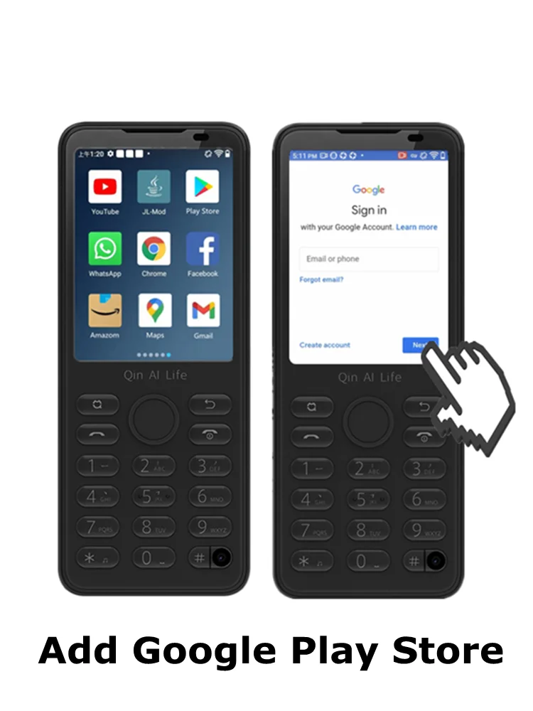 Смартфон Qin F21 Pro, Google Play Store, Wi-Fi, 2,8 дюйма, 32 + 64 ГБ, Bluetooth 5,0, 480*640, Duoqin, Android 11 (art.: 3920bdd8338bb) - 3920bdd8338bb