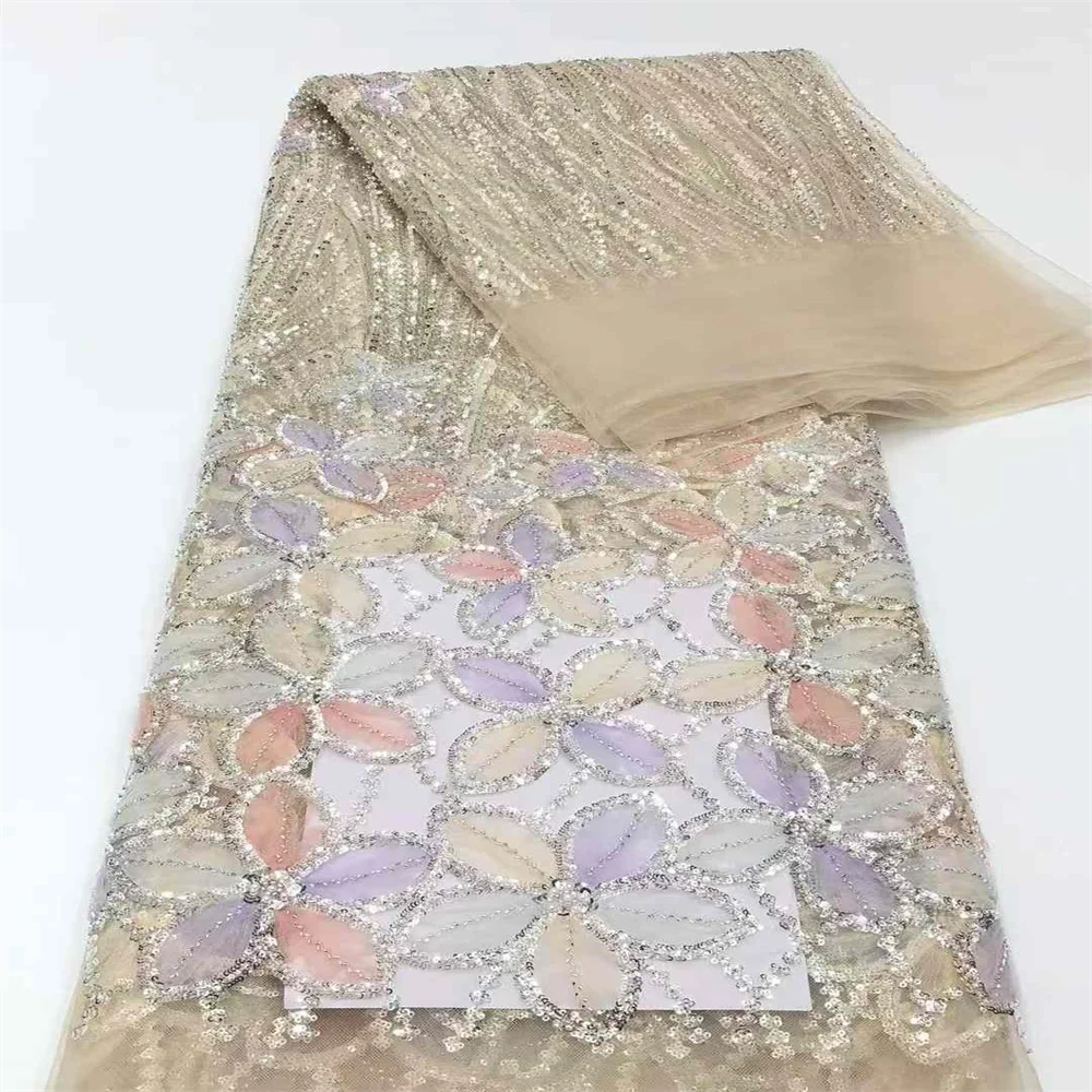 Французская сетчатая кружевная ткань 2024 высокое качество африканская