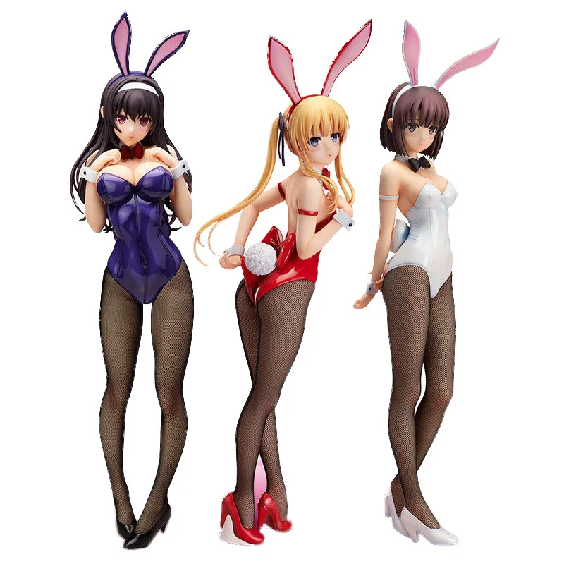 

Anime Saekano How To Raise A Boring Girlfriend Action Figure Sexy Beautiful Girl Bunny Girl Anime Model Collection Toy Figam