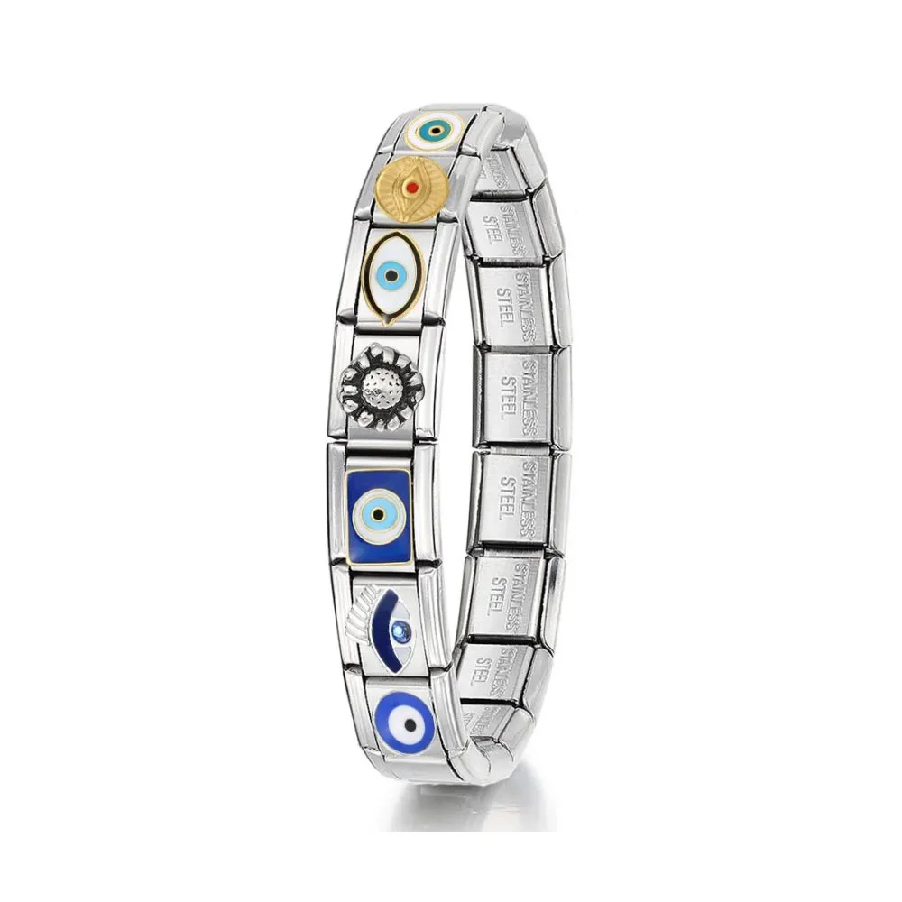 Semkeiyee Дизайнер Солнце Луна Звезда Глаз Очарование Синий Желтый Зеленый Fit 9 мм