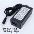 Зарядное устройство для литиевых батарей 12,6 в, 3 серии, 12 В, зарядное устройство для литиевых батарей 5,5*2,1 мм постоянного тока + шнур питания переменного тока для ЕС и США, Liitokala