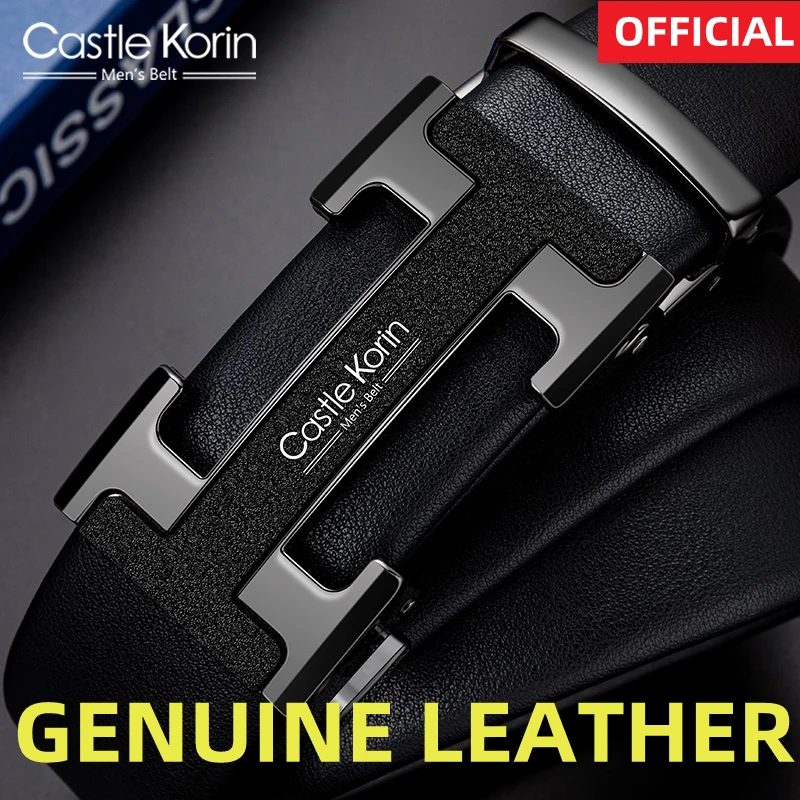 

Мужской ремень из натуральной воловьей кожи с автоматической пряжкой, 1001