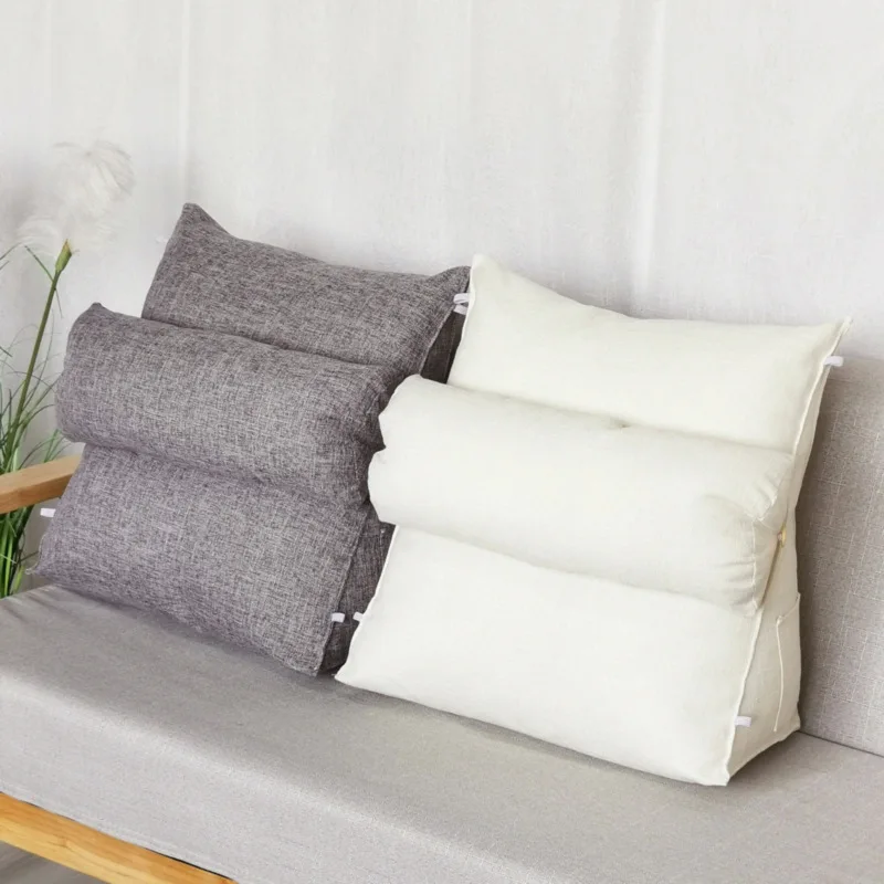 Подушка на танкетке для спинки мягкая плюшевая подушка спины регулируемые