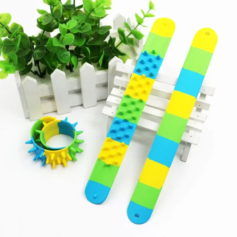 

Spiky Slap Bracelets Slap Bands Great Sensory Toys Fidget Toys BPA/Phthalate/Latex-Free Children's Day Gift Choice