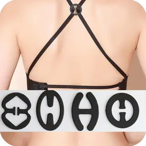 3/9PCS Women's Adjust Bra Clasp Safty Clips Strap Clip Push Up Holders  Buckle Random NEW