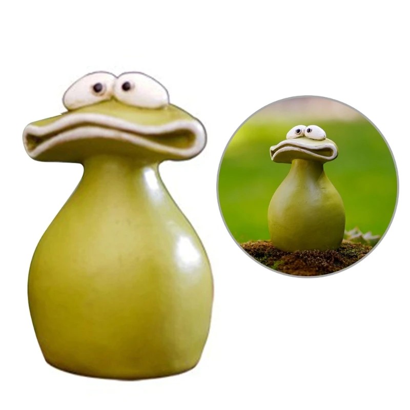 Садовая статуя лягушек миниатюрная садовая уличная фигурка садовые статуи из