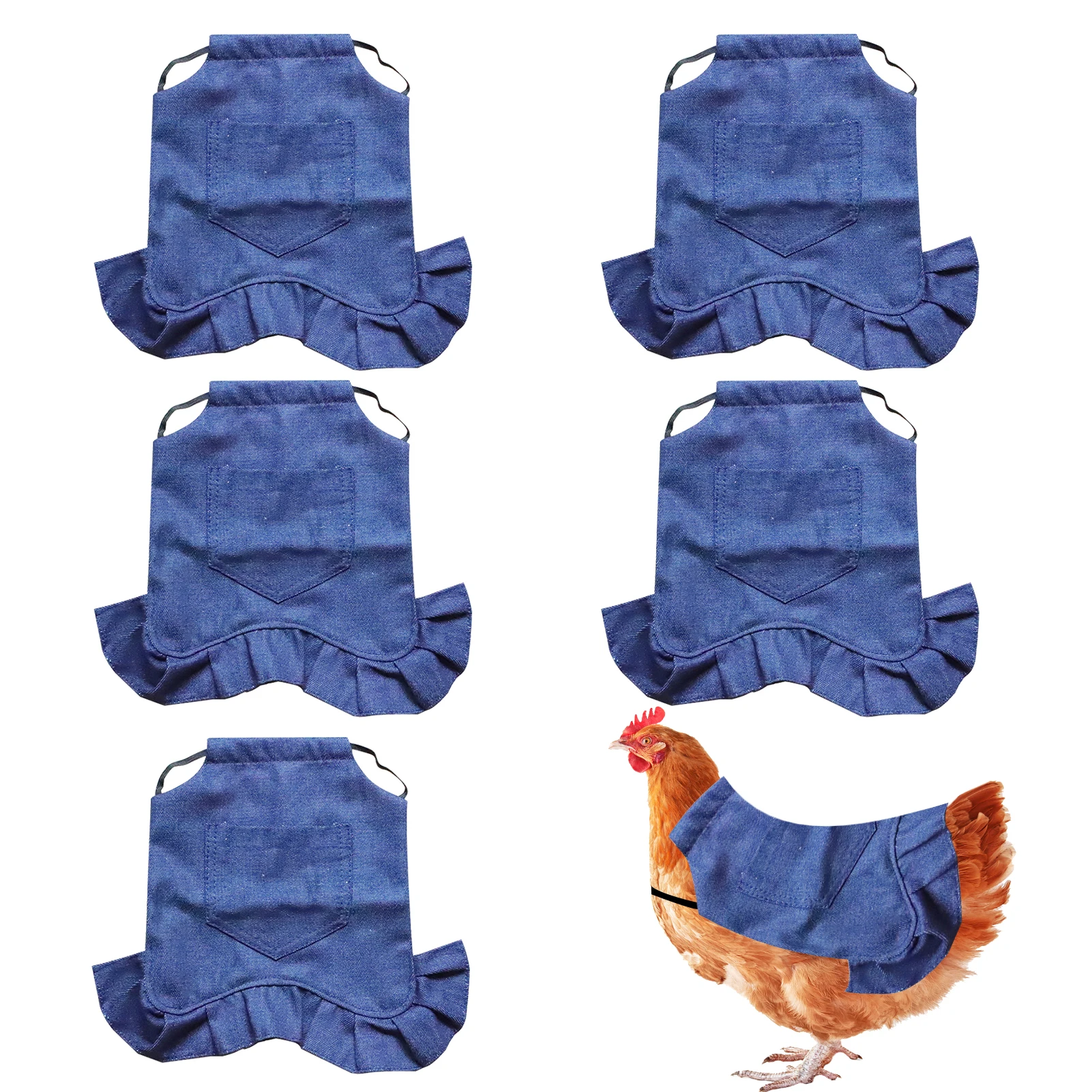 

5 шт., многоразовые эластичные ремешки для куриных ягод