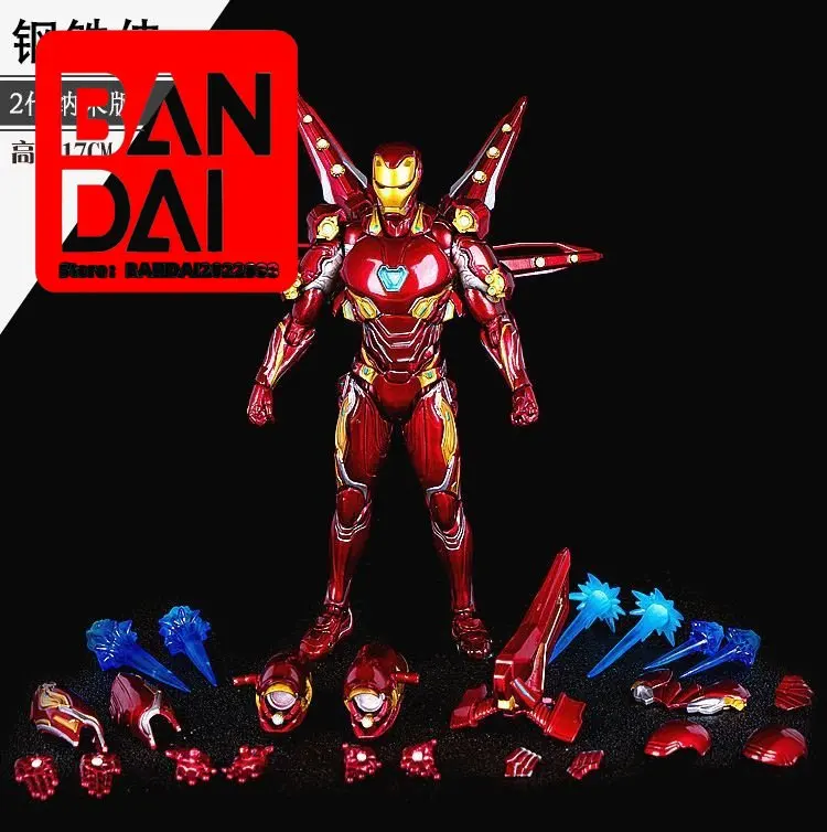 

SHF Iron Man Hand Office Second Generation Nano Version MK50 Weapon Set Movable Puppet Model Ornaments
