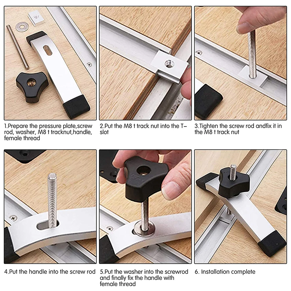 

10 шт. 30*23*7,8 мм М8 Т-образный гнездо, Т-образный слайдер, набор Т-образных гнезд из алюминиевого сплава для деревообрабатывающего инструмента, ...