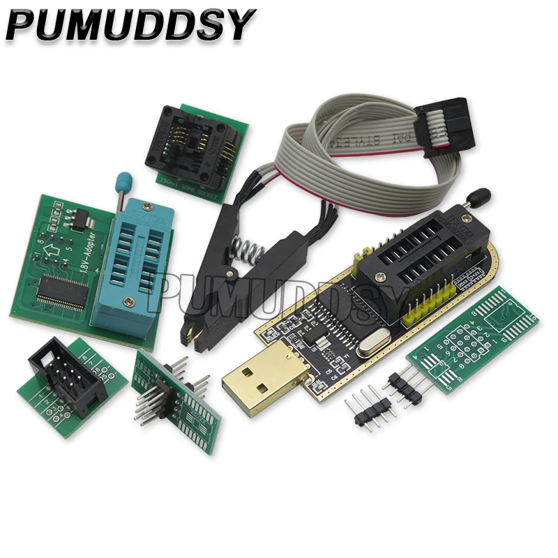 Тестовый зажим SOP8 SOP16 SOIC8 для EEPROM 93CXX / 25CXX / 24CXX + CH341A 24 25 серия EEPROM Flash BIOS USB-программатор модуль