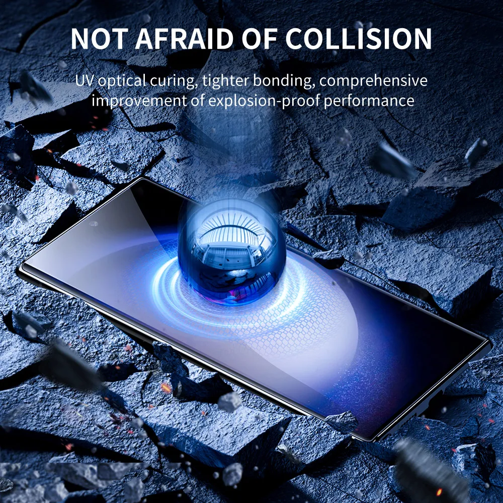 SmartDevil UV Full Glue Full Cover Screen Protector for Samsung S23 Ultra S22 Ultra S21 S23 HD Soft Film Anti-fingerprint