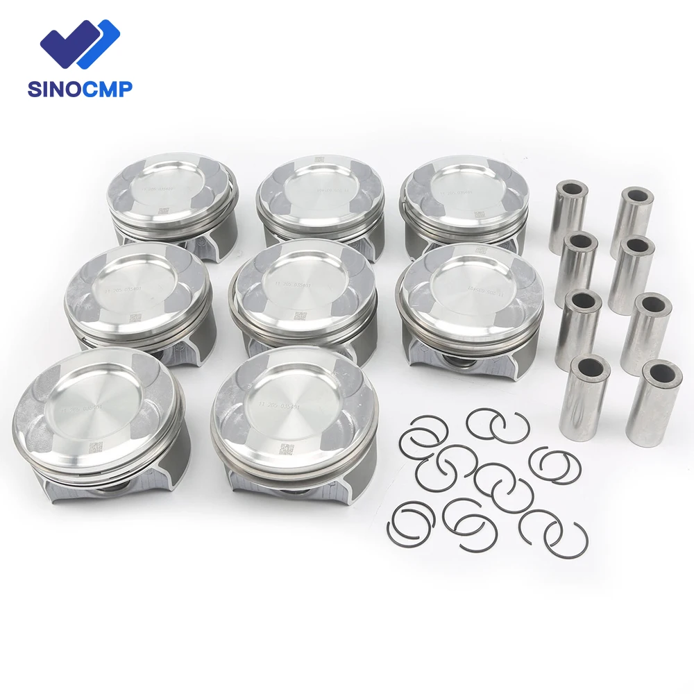 8PCS A2780302317 Engine Pistons Kit Φ92.9mm Φ24mm For Benz X166 W166 W221 W222 GL500 S500 M278 GLS500 E500 ML500 4.6L 4.7L