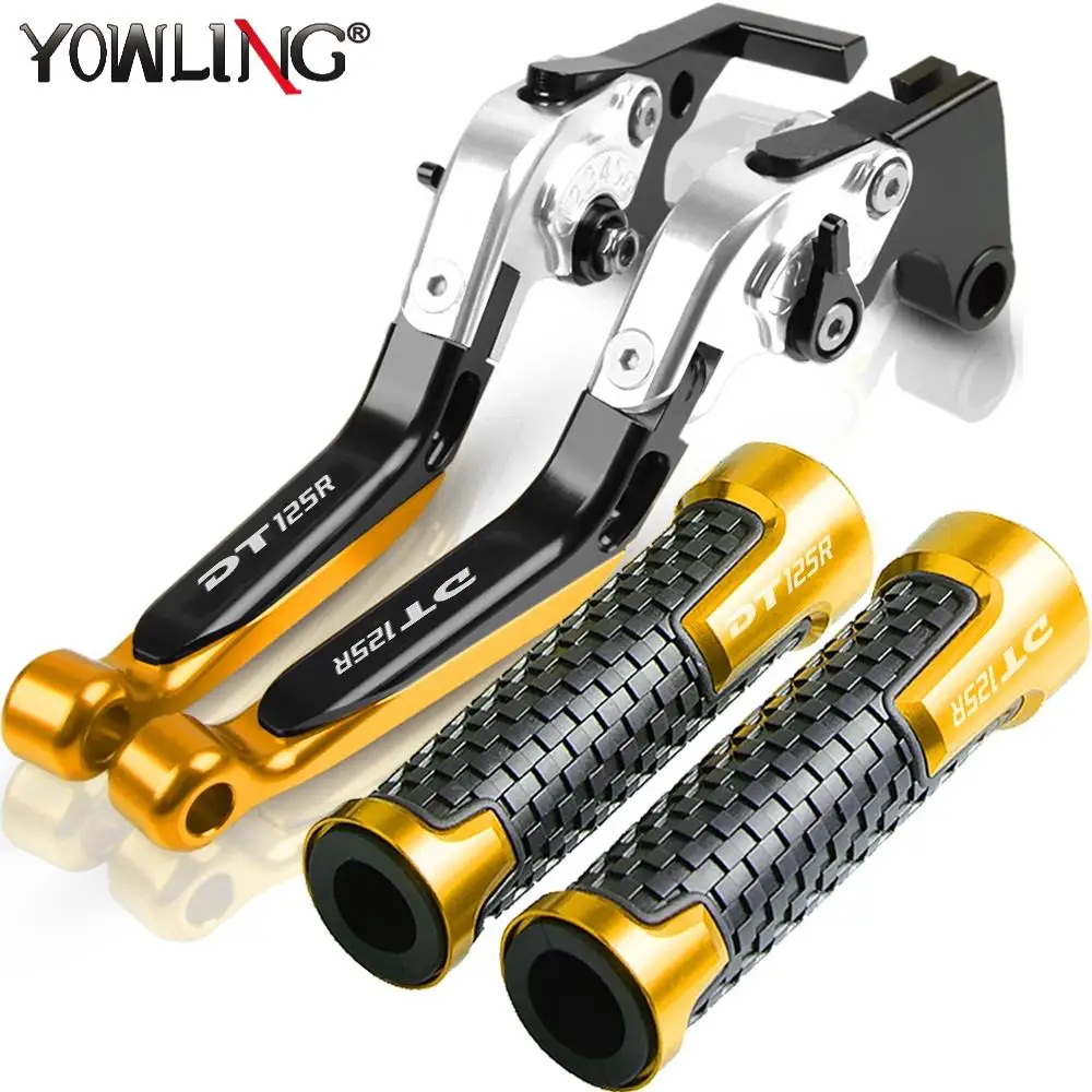 

For Yamaha DT125R DT125 DT 125 R 125R 1988 Motorcycle Accessories CNC Adjustable Extendable Brake Clutch Levers Handle Bar Grips
