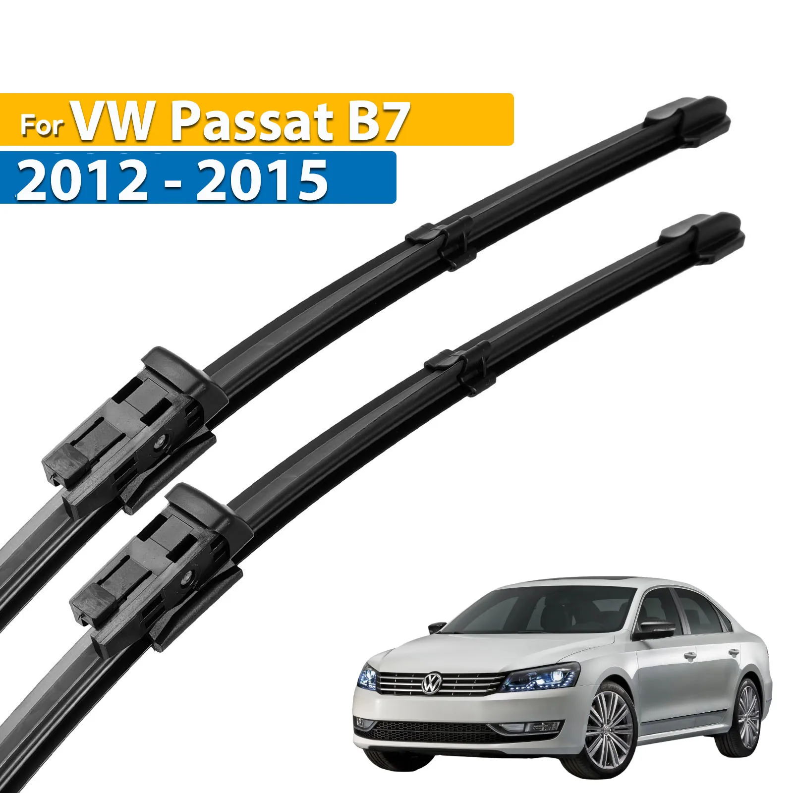 

Щетки стеклоочистителя Erick's LHD для VW Passat B7 2012-2015, стеклоочистители для лобового стекла, щетки от дождя 24 дюйма + 19 дюймов