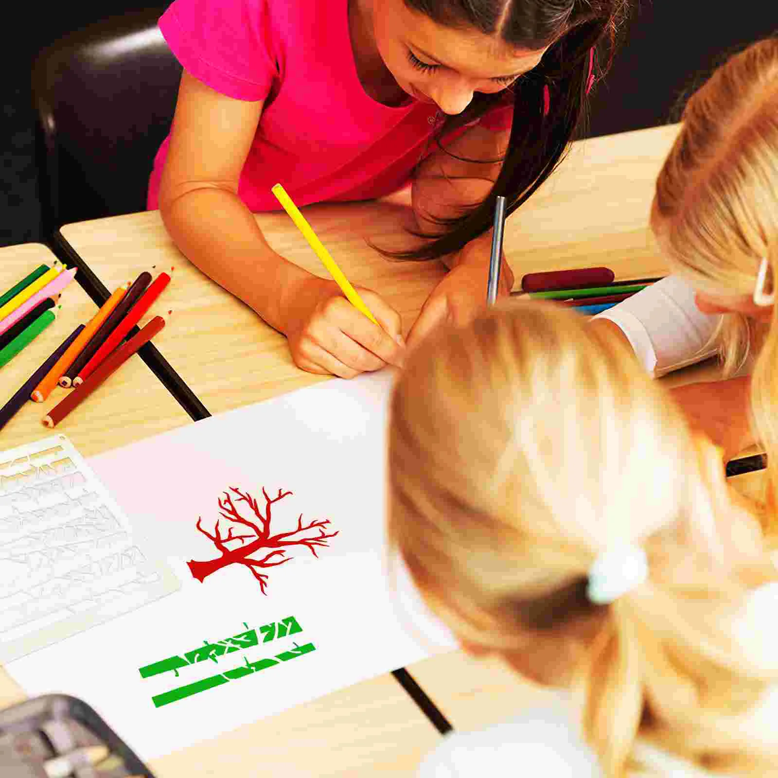 6 шт. смешанный шаблон материалы для рисования домашних животных детские