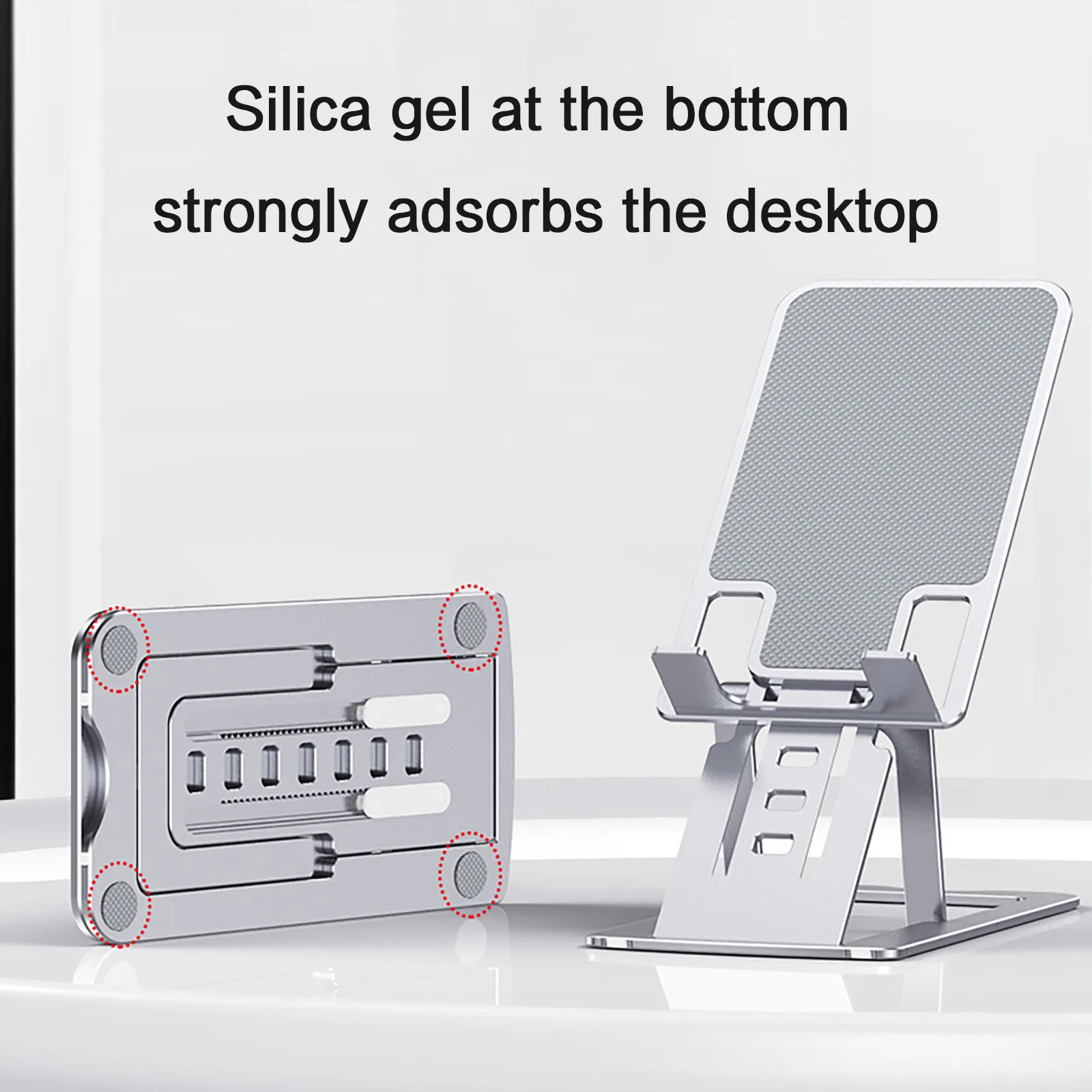 

Folding Desktop Portable Aluminum Frame Support Mobile Phone Stand Alloy Phone Holder