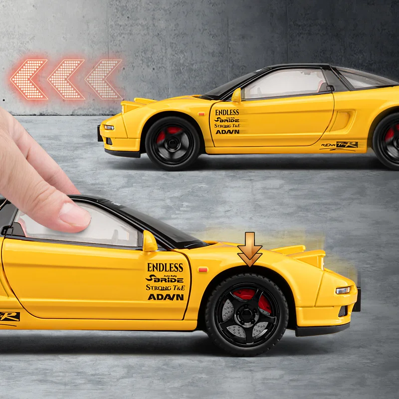 1:24 HONDA Acura NSX MK1 NA1 модель спортивного автомобиля из сплава литая под давлением
