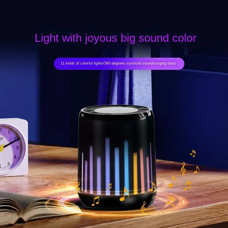 

Music Box Super Bass Mini Portable Loudspeaker 3d Surround Colorful Led Speaker Subwoofer Wireless Speaker Mini Audio