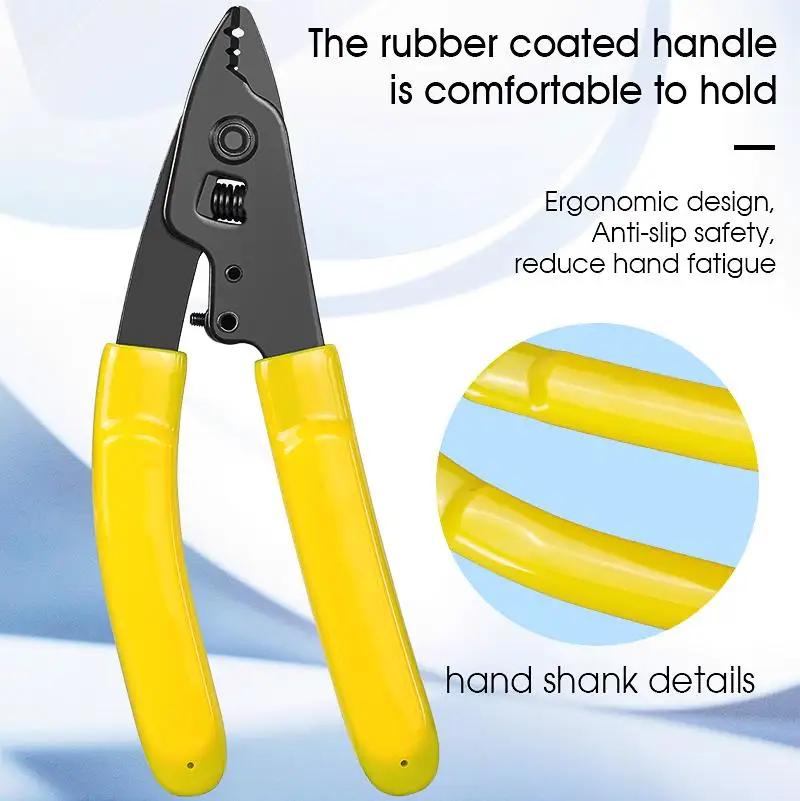 

Cfs-3 Fiber Optical Stripper Pliers 3-port Wire Strippers FTTH Tools Optic Fast Stripping Pliers Tool Supplies Wholesale