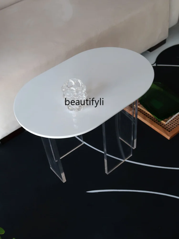 

Акриловый прозрачный Маленький журнальный столик, домашний минималистичный гостиная, диван, прикроватный столик, подвесной чайный столик, журнальный столик