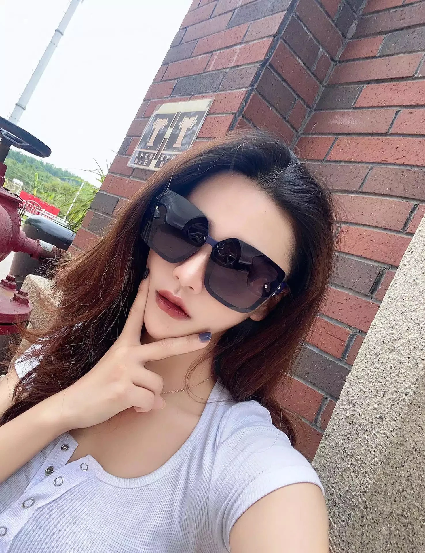 

With Box Star Same Style Square Sunglasses Blackout Thickened Large Frame Sunglasses Men's And Women's Luxury Brand Sunglasses