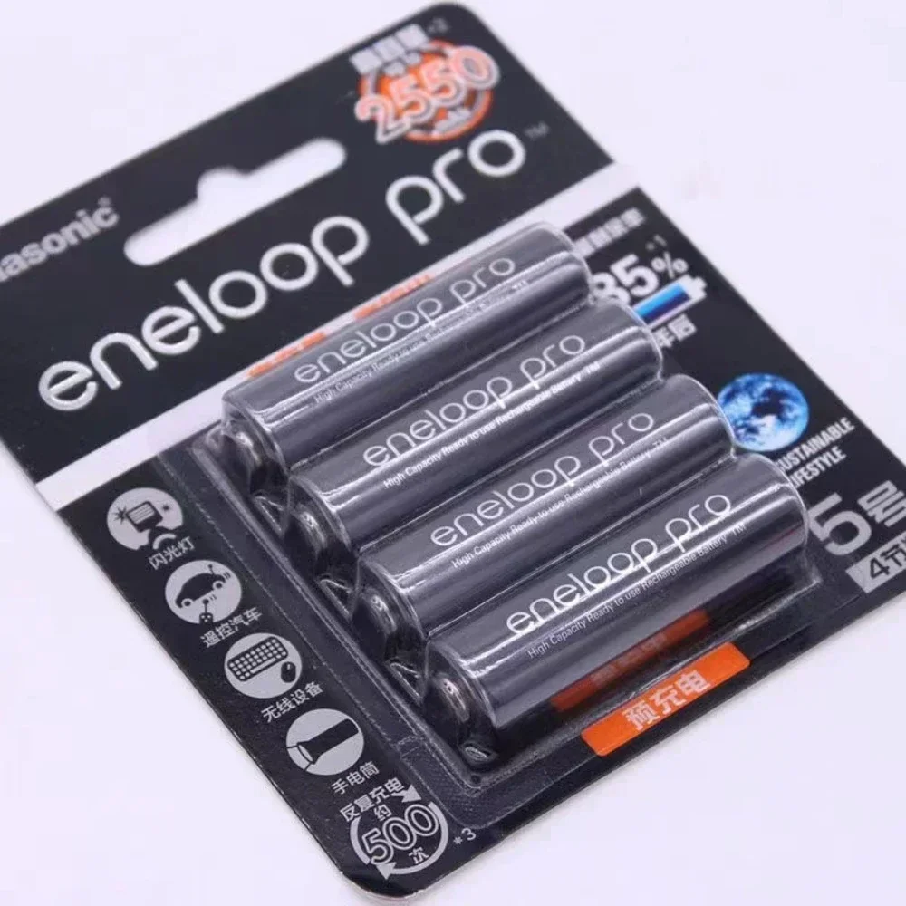 Panasonic Eneloop - aste PRO перезаряжаемая батарея типа АА 100% оригинал 2550 мАч 1 2 В никель для