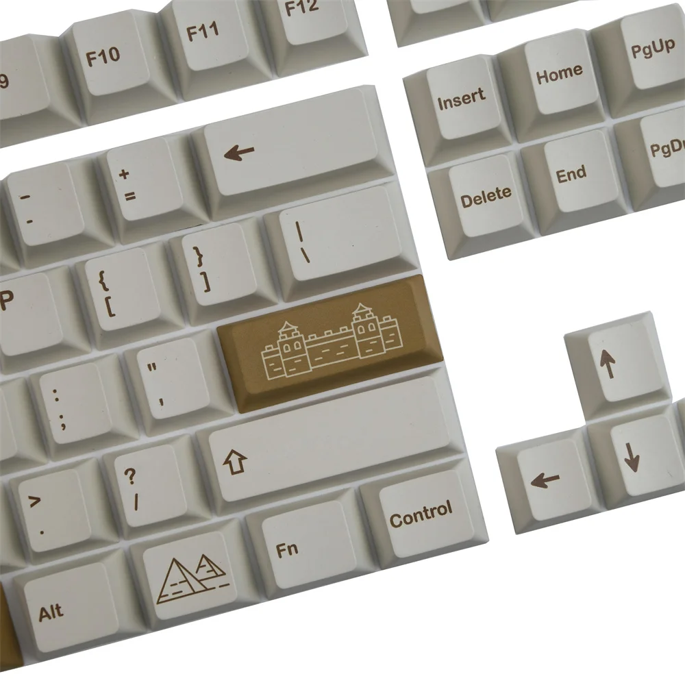 Механическая клавиатура Keycap 142 клавиши Cherry Profile GMK полный набор клавиш ISO Enter для GH60