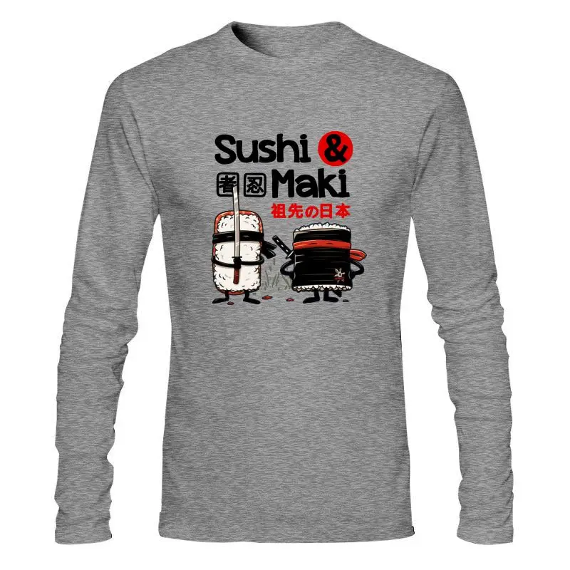 

Мужская одежда, новинка, искусственные суши и конфеты, японская культура, Ducfrench-Food Ninja, забавная футболка из 100% хлопка высокого качества с кру...