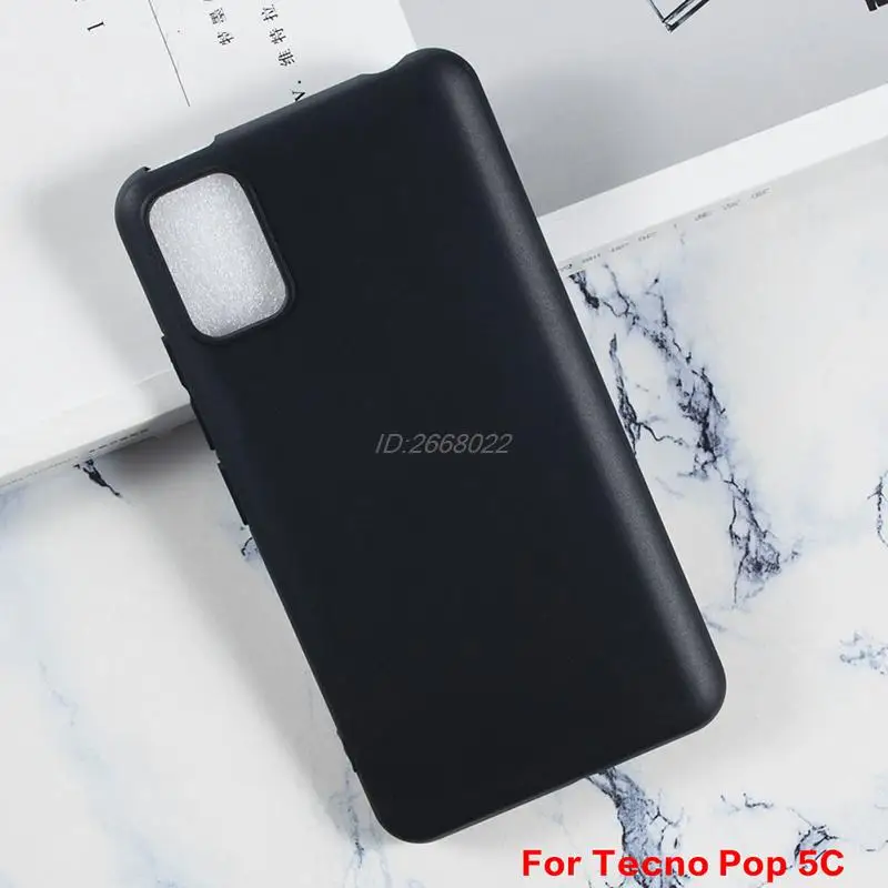 

Dirt-resitant Half-wrapped Case For Tecno Pop 5C Gel Pudding Silicone Case for Tecno Pop 5C 5 C 5.0" Soft Black TPU Phone Cover