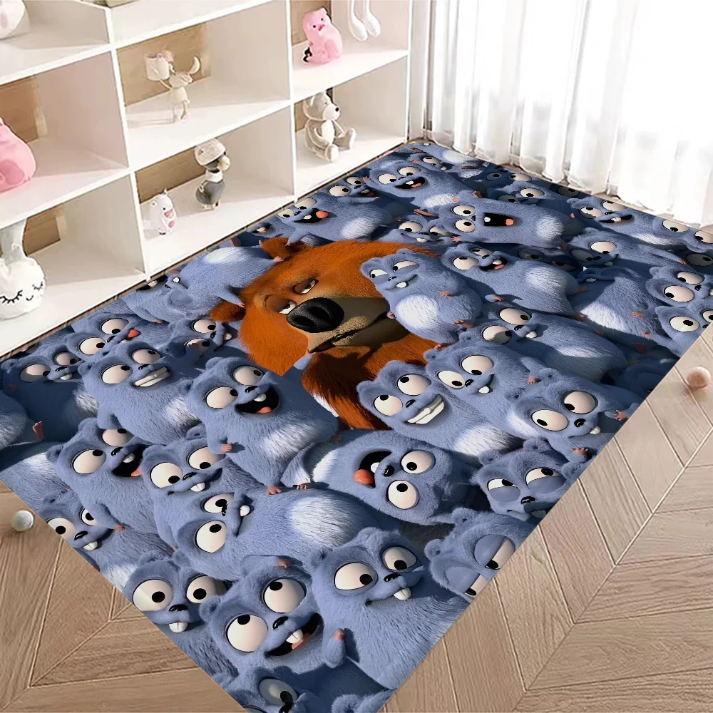 G-Grizzy A-And T-The L-Lemmings Floor Mat INS Style Soft Bedroom House Laundry Room Anti-skid Household Carpets