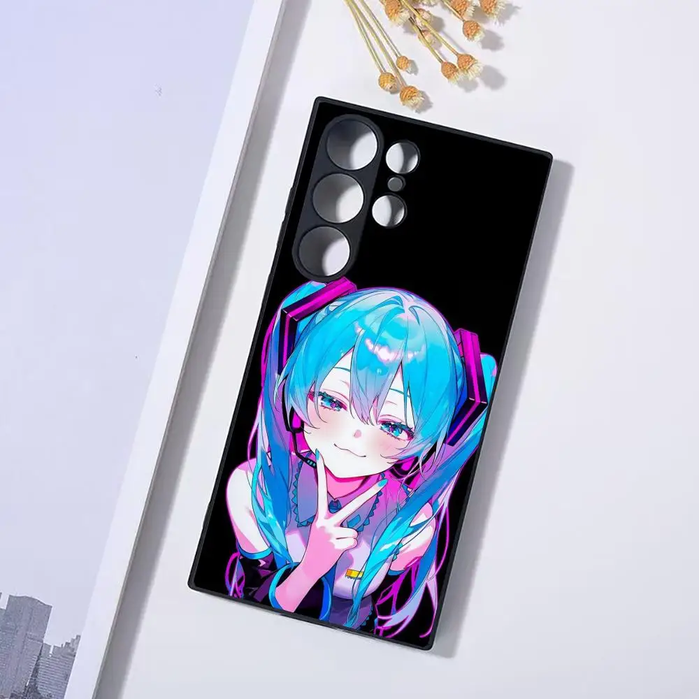 Фото Чехол для телефона с японским аниме H-Hatsune M-Miku для Samsung Galaxy S25 Ultra S22 S23 S24 Ultra S21 S20 5G, защитный мягкий силиконовый ТПУ №4