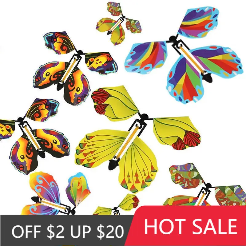 

Can Fly Butterfly Unzip Funny Paper Butterfly Bookmarks Toy Festival Gift