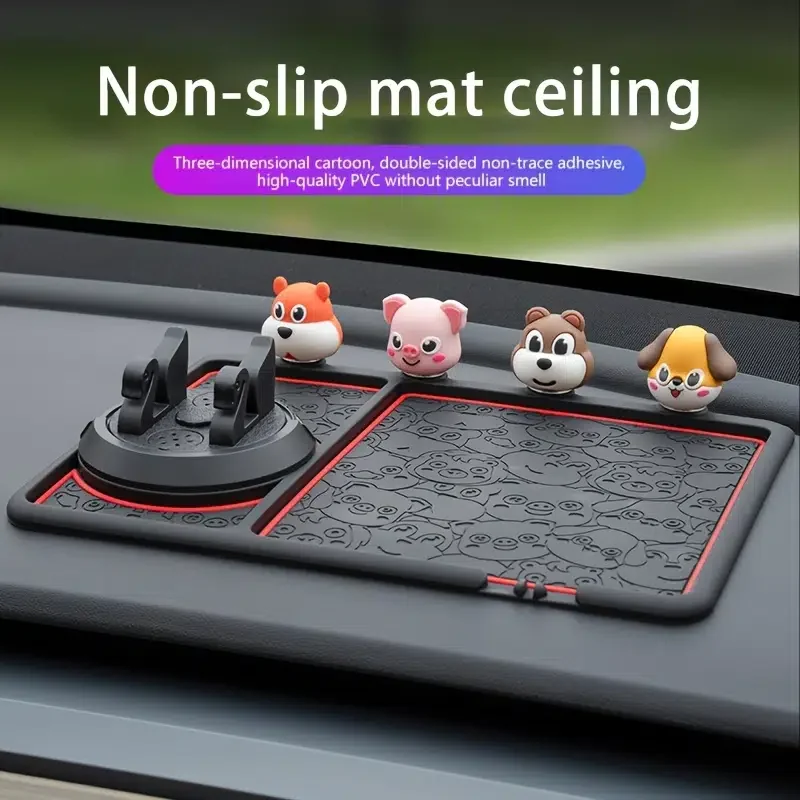 

LY Mobile Phone Anti-slip Mat, 360 Degree Rotation Mobile Phone Automotive Navigation Stand, Car Dashboard Mobile Phone Anti-sli