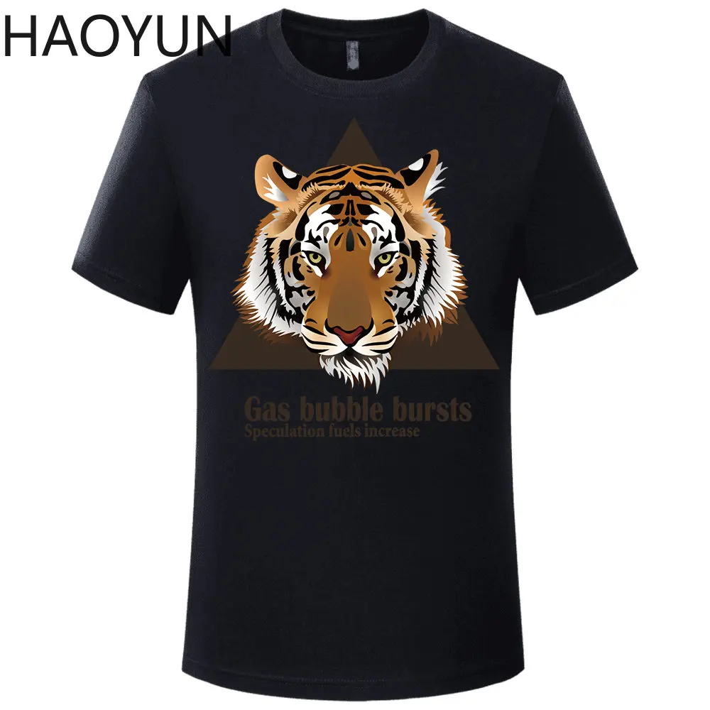 

Summer Tiger Print ​Cotton Men's T-shirt Men Short Sleeve Printed T Shirt Top Tshirt Clothing Free Shipping