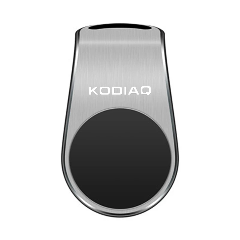 

Автомобильный держатель для телефона с логотипом skoda Kodiaq, GPS-держатель, зажим для вентиляционного отверстия, металлический магнит на 360°, подставка для телефона, аксессуары для интерьера