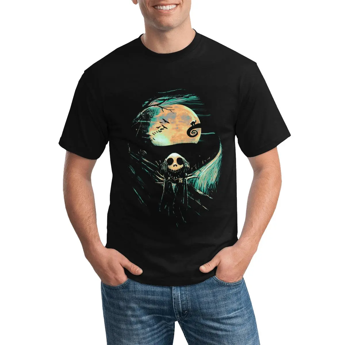 

The Scream Before Christmas Movie Trendy T Shirt Man Modern Art Fun Print T-Shirt Short Sleeves Premium Tshirt Gift 100 Cotton