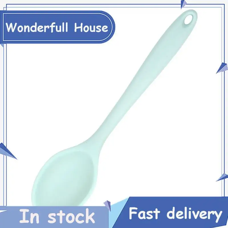 

High Temperature Resistance And Does Not Hurt The Cookware Spoon Soft And Elastic Silica Gel Comfortable Silicone Grip