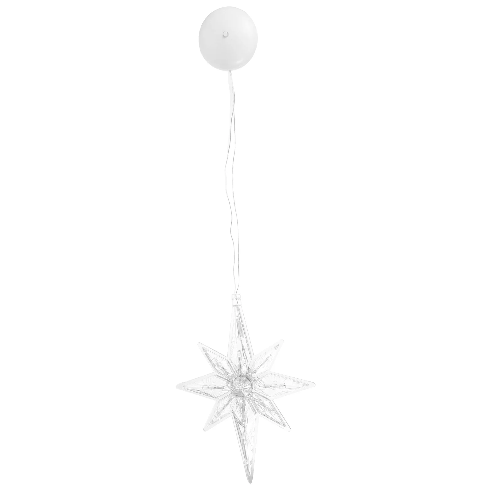 Window Lights Christmas Led Lamphanging Starsucker Operated String Holiday Curtain Suction Decorative Snowman Xmas Ceiling